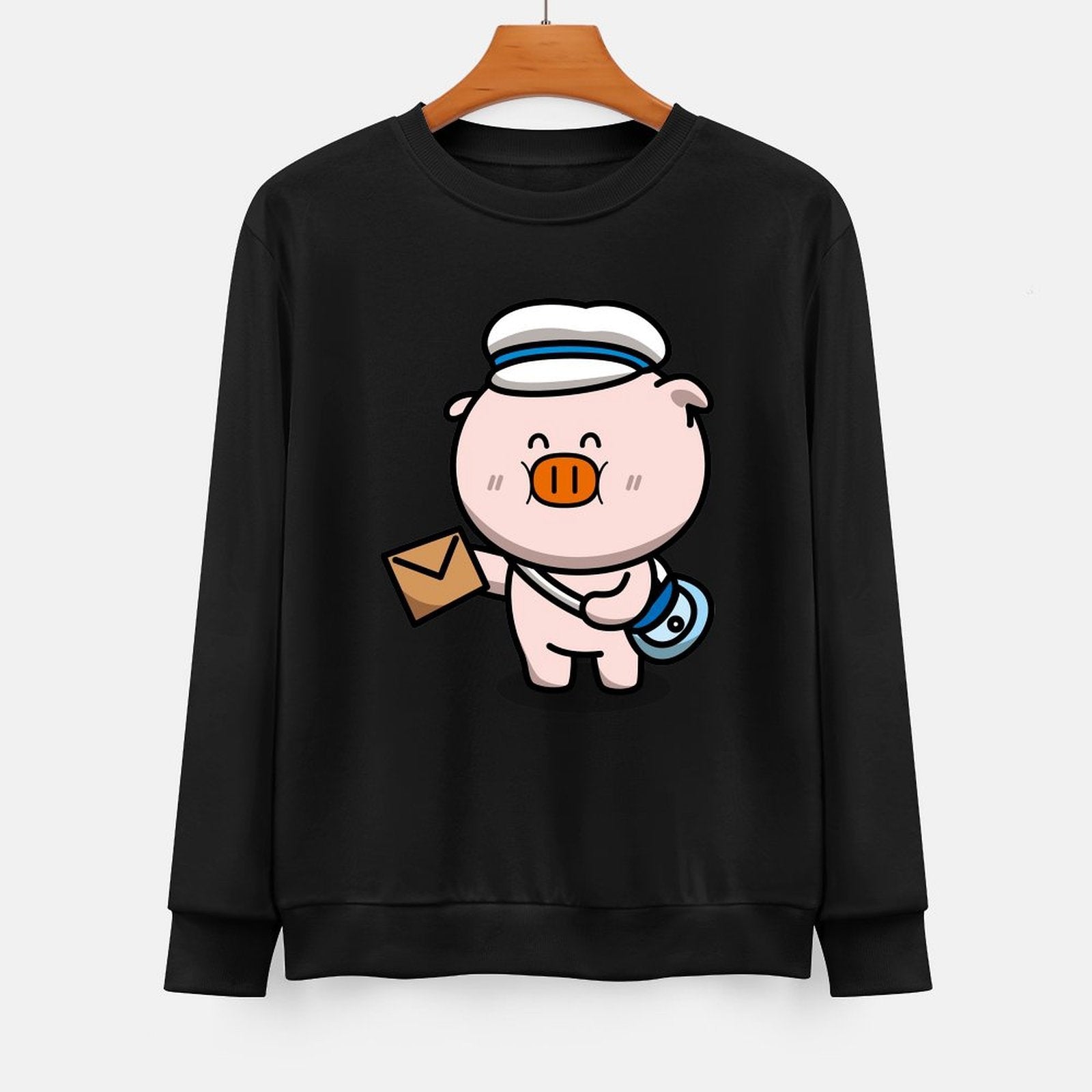 Front Patterned Long Sleeve TopSoftWear Everyday